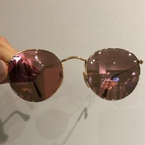 Ray Ban sunglasses 47 round flat lens ✌🏼🌸🌞